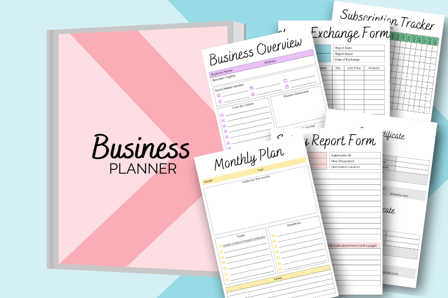 Small Business Planner Printable
