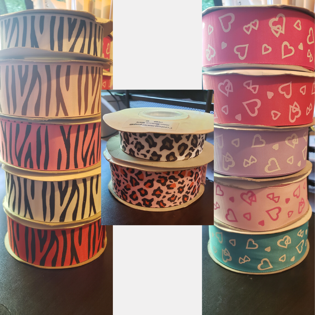 Mixed Print Grosgrain Ribbon Lot