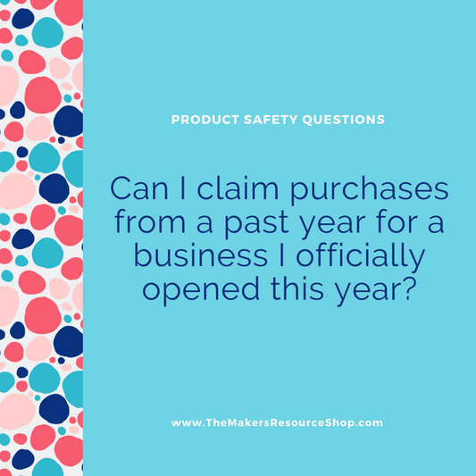 Can I Claim Purchases From Before I Started My Business?