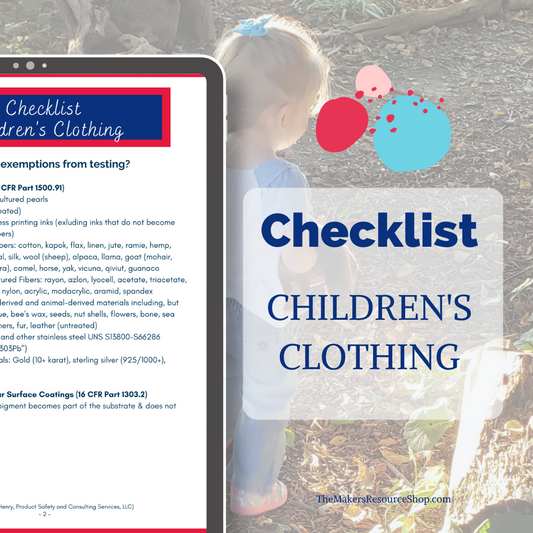 Printable Checklist - Children's Clothing