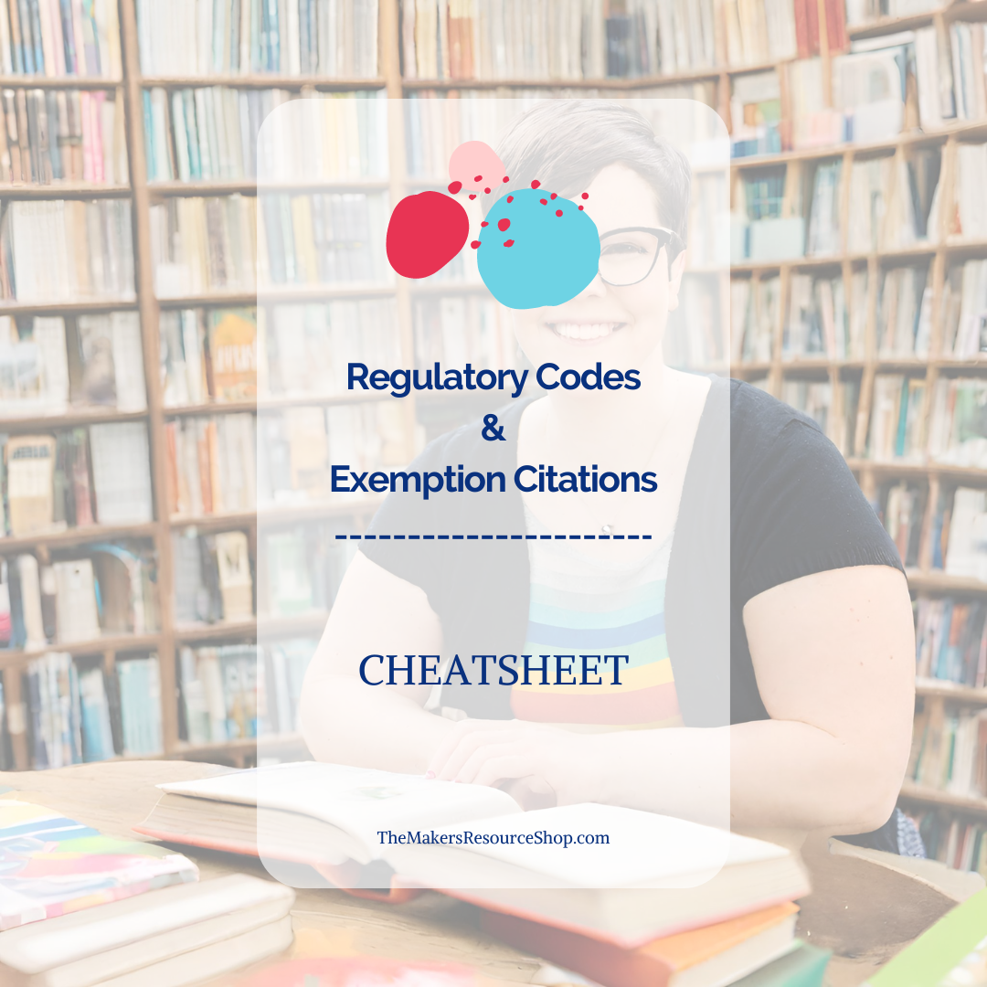 Code Citation Example Codes & Citations Cheatsheet – The Makers Resource Shop