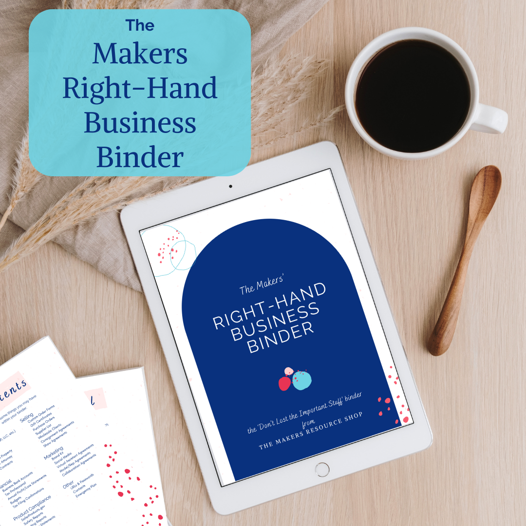 The Makers Right-Hand Business Binder Pages