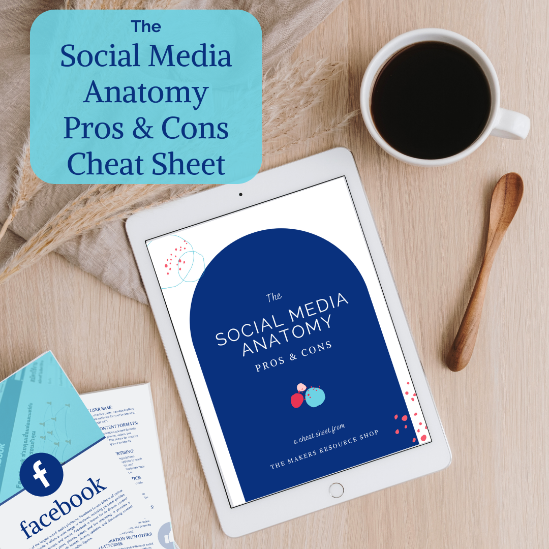 The Social Media Anatomy Pros & Cons Cheat Sheet