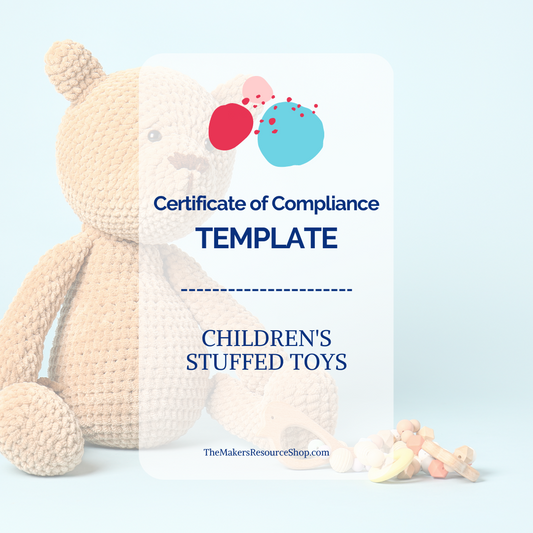 Certificate of Compliance Template - Children's Stuffed Toys