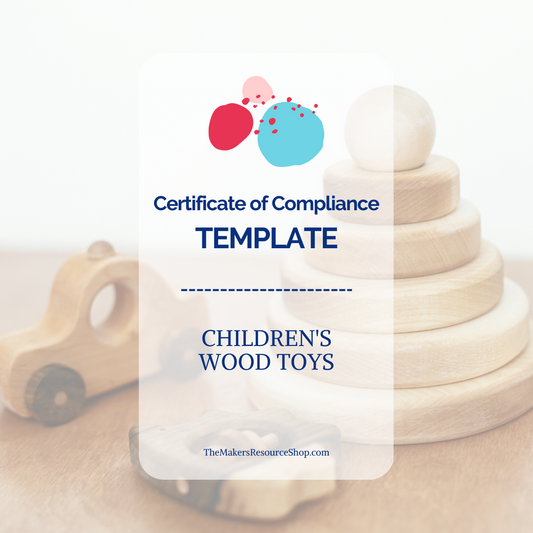 Certificate of Compliance Template - Children's Wood Toys