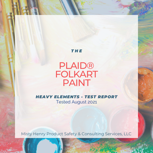 Test Report: PLAID FolkArt Acrylic Paint - 2021 – The Makers Resource Shop
